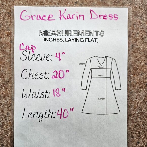 Grace Karin Womens XL Blue Midi Dress Tie Waist & V-Neck Stylish Slit Elegant - Picture 10 of 12